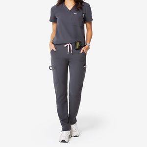 FIGS Yola Charcoal Skinny Scrub Pant